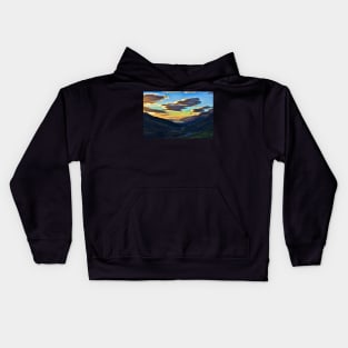 Looking West to Loch Maree-Scotland Kids Hoodie